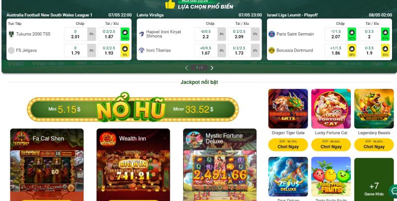 Điểm qua một số sản phẩm đỉnh cao tại V9Bet